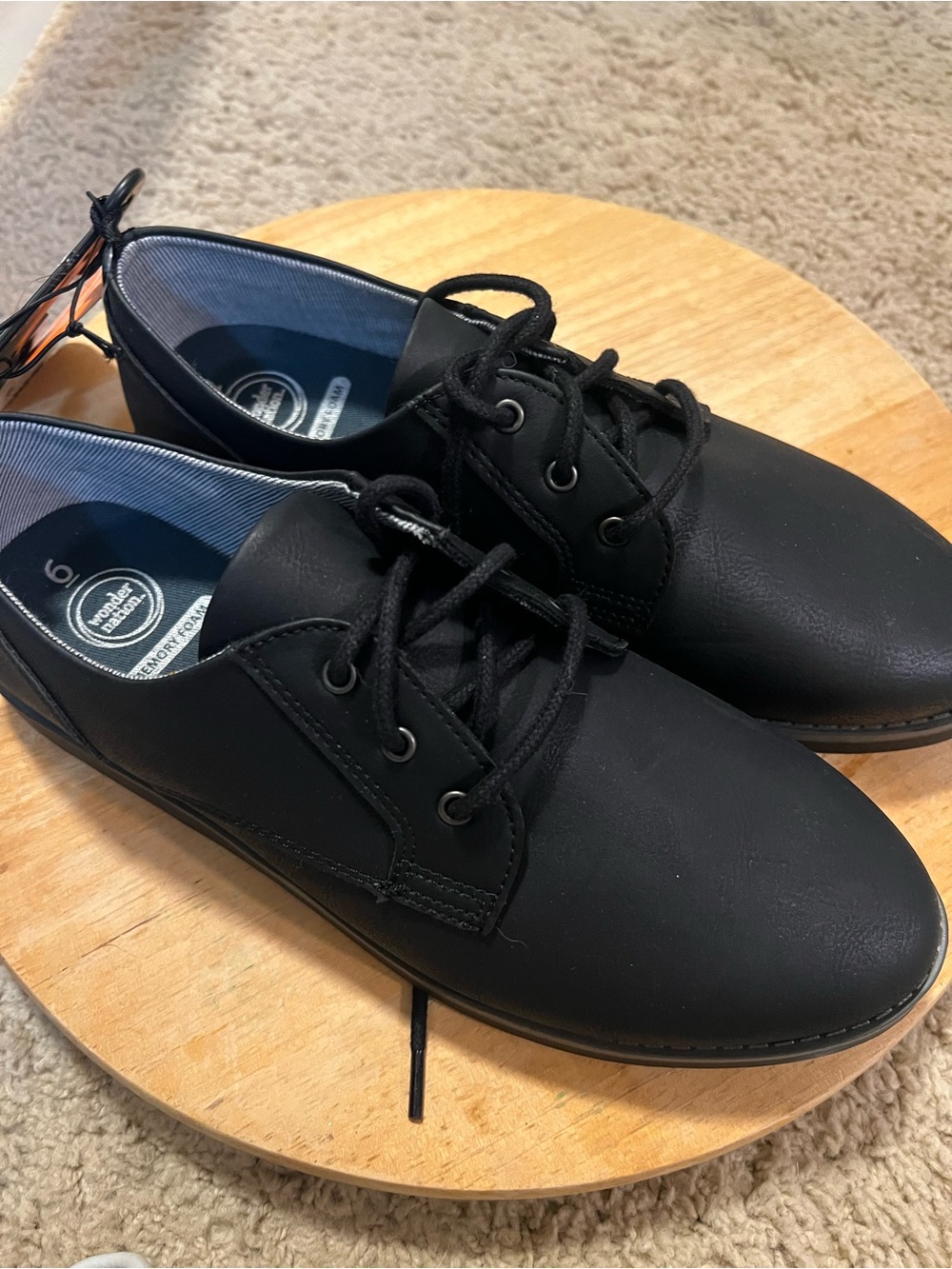 wonder nation Black Men's Derby Lace-Up Shoes